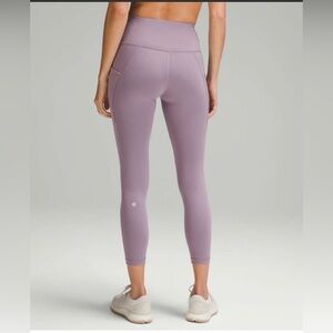 Lululemon Wunder Train High-Rise Tight with Pockets 25" Violet Sz 2